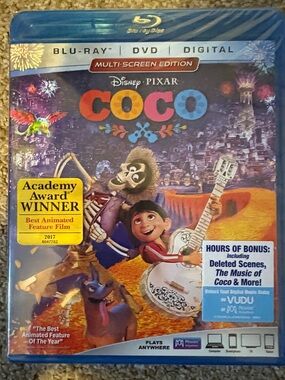 Disney•Pixar COCO Blu-ray/DVD Multi-Screen Edition - Colorful Cover